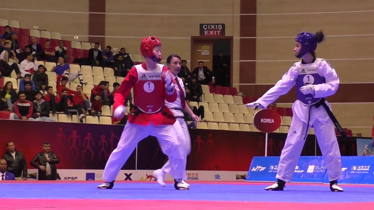 Azerbaijan vs Korea. Female. World Taekwondo World Cup Team Championships, Baku-2016.