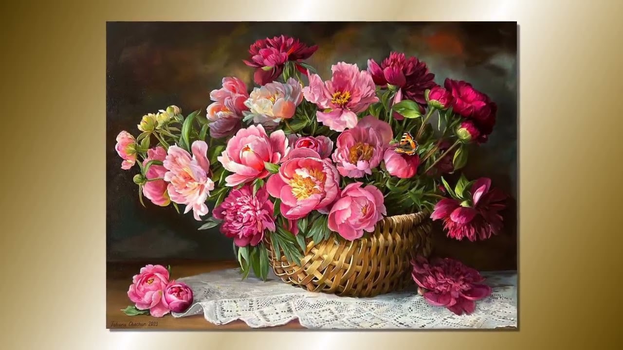 Artist Tatiana Chekhun. Floral still lifes