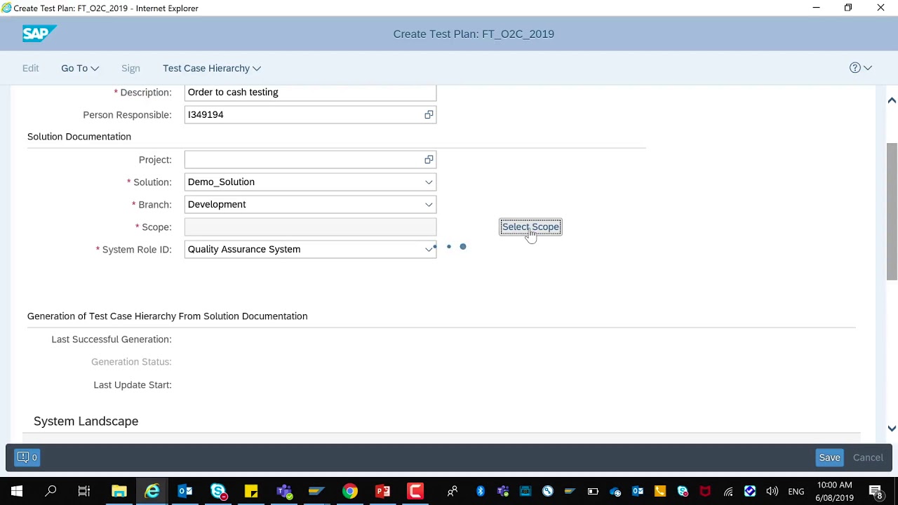 SAP SolMan 7.2 &mdash; Управление планом тестирования, часть 1