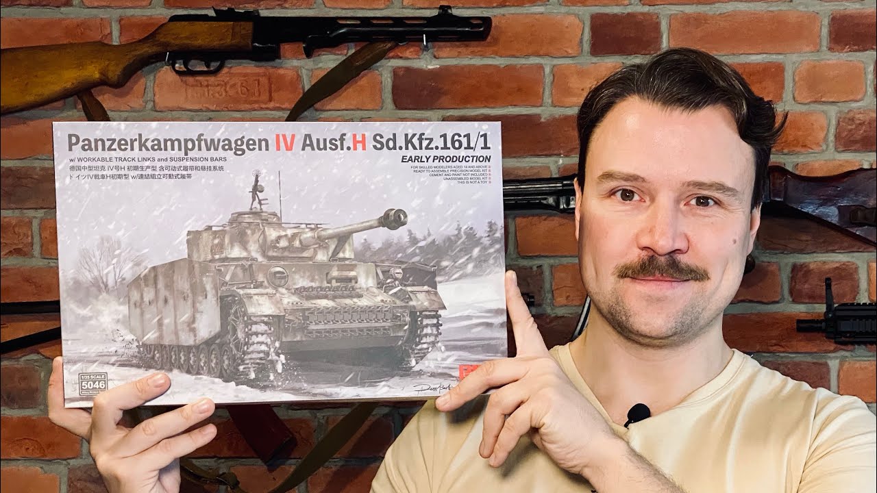 Обзор и распаковка модели танка PZ IV Ausf H от Rye Field Models .
