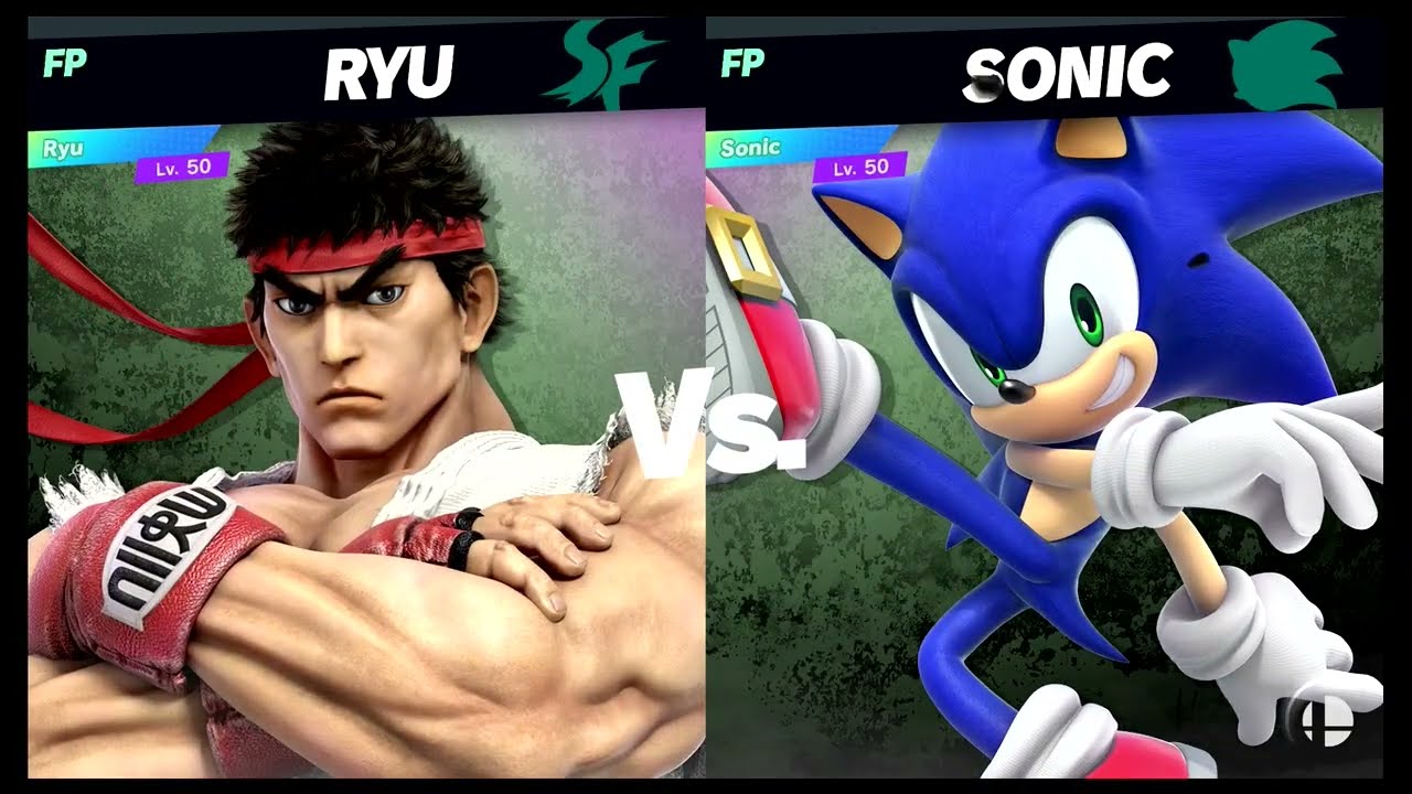 Super Smash Bros Ultimate Amiibo Fights – 3pm Poll Ryu vs Sonic