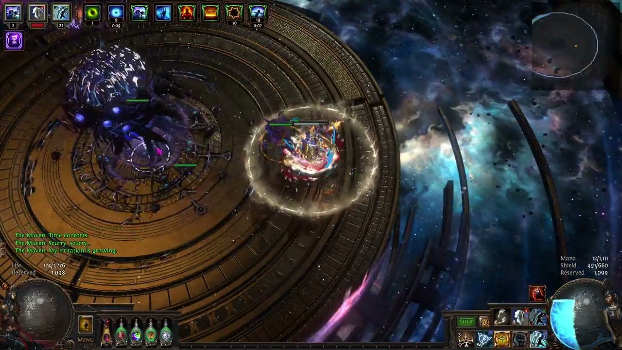 ZHP Frostblink Mines Scion - Uber Maven Showcase (1.1bil DPS)