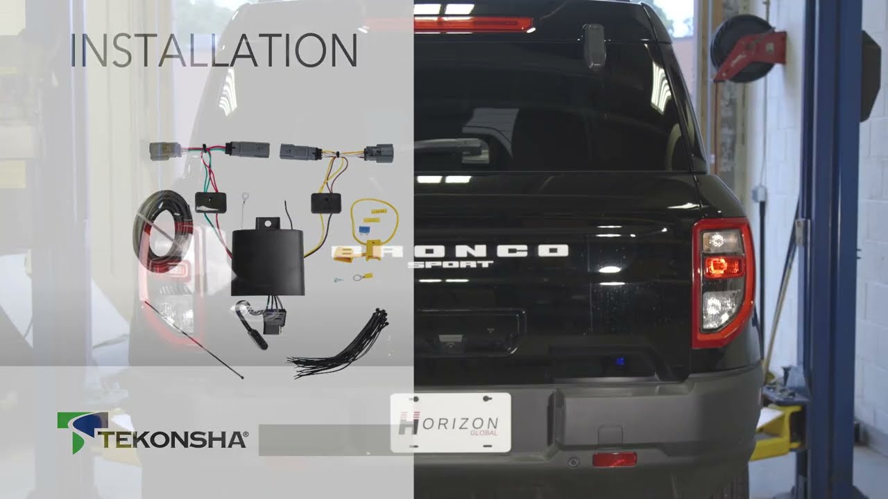 Ford Bronco Sport - Trailer Wiring Installation - Tekonsha T-one Wiring Harness - 118836