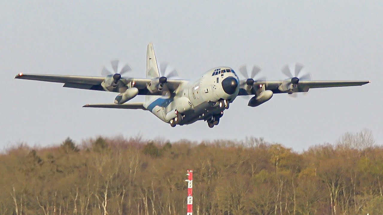 (4K) Plane Spotting at Groningen - RARE Italy Air Force C-130, General Aviation & Private jets!
