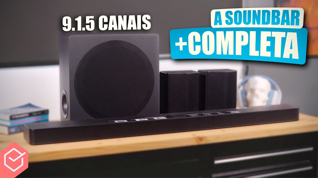 A SOUNDBAR mais COMPLETA da LG! SOM DE CINEMA! 810W e 9.1.5 CANAIS!  // LG S95TR