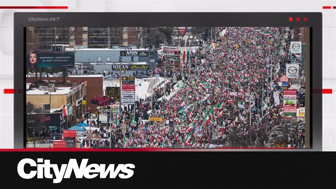 350,000 demonstrators rally in North York in support for Iran