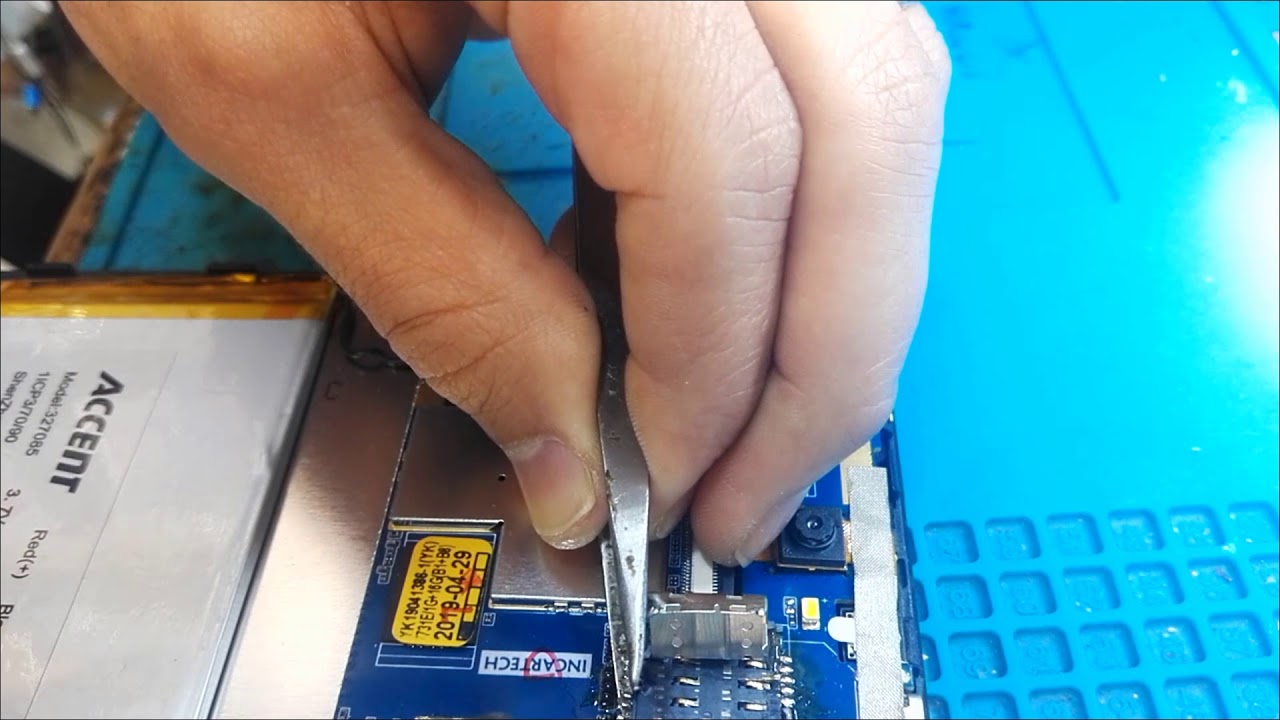 How to repair sim card /accent tablette /تغيير قارئة السيم كارد