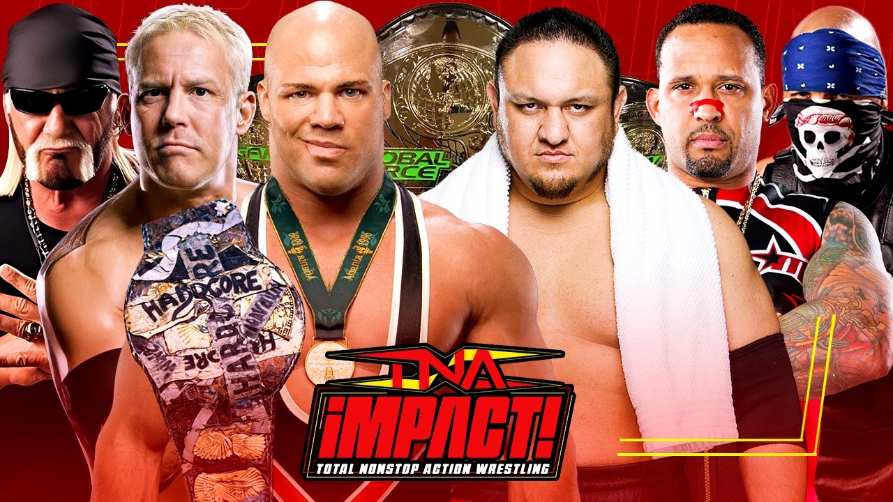 Hulk Hogan & Mr. Kennedy VS Kurt Angle & Samoa Joe VS MVP & Homicide - GFW Tag Champs (TNA WWE 2K24)