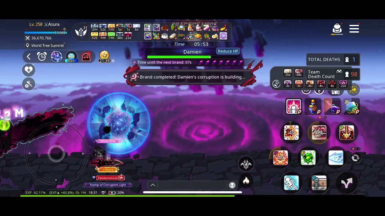 Maplestory M DualBlade solo multi hard damien