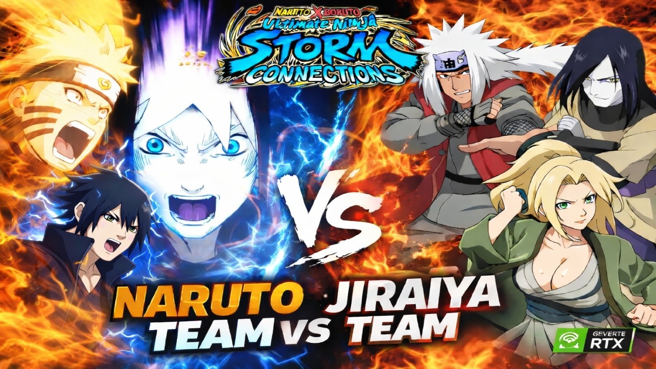 Team 7 vs Legendary Sannin | Naruto Boruto Storm Connections Epic Battle!