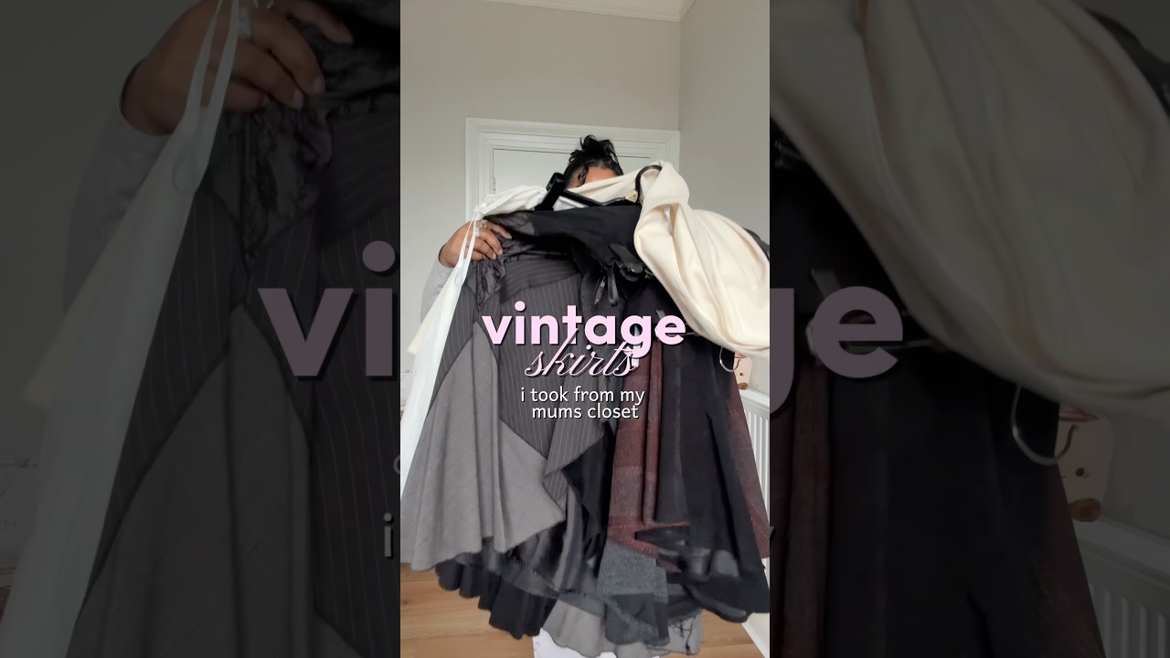 vintage skirt haul #secondhandfashion #thriftedoutfits #thrifthaul #clotheshaul #skirts #vintage