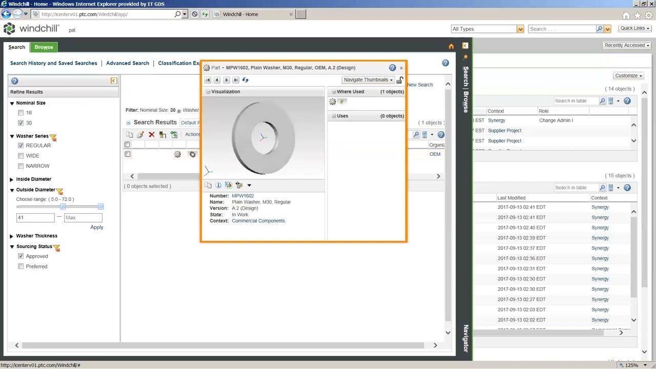 Parts Classification with Windchill PLM