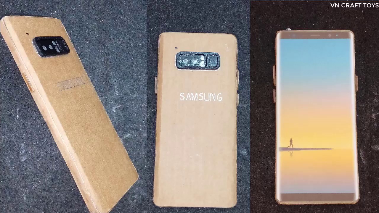 DIY SAMSUNG GALAXY Note 8 from cardboard