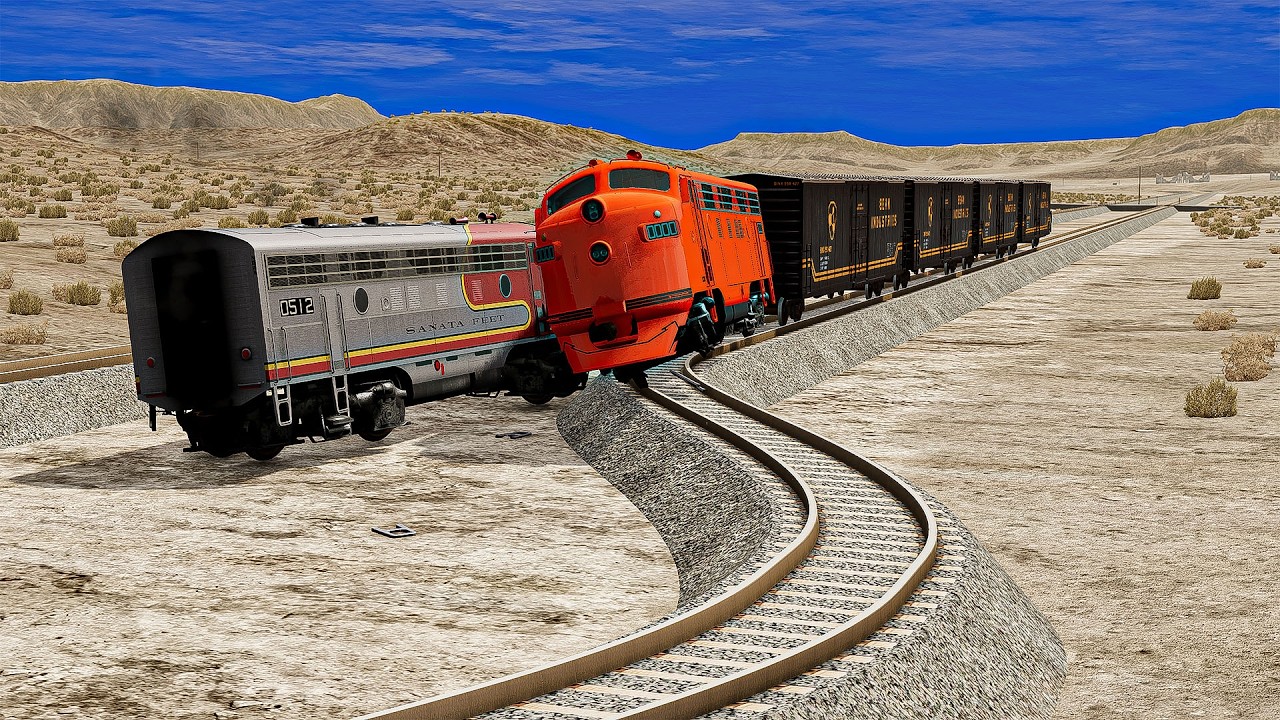 Epic Trains vs Zig Zag Crashes 04 BeamNG.drive | BeamNG Frenzy
