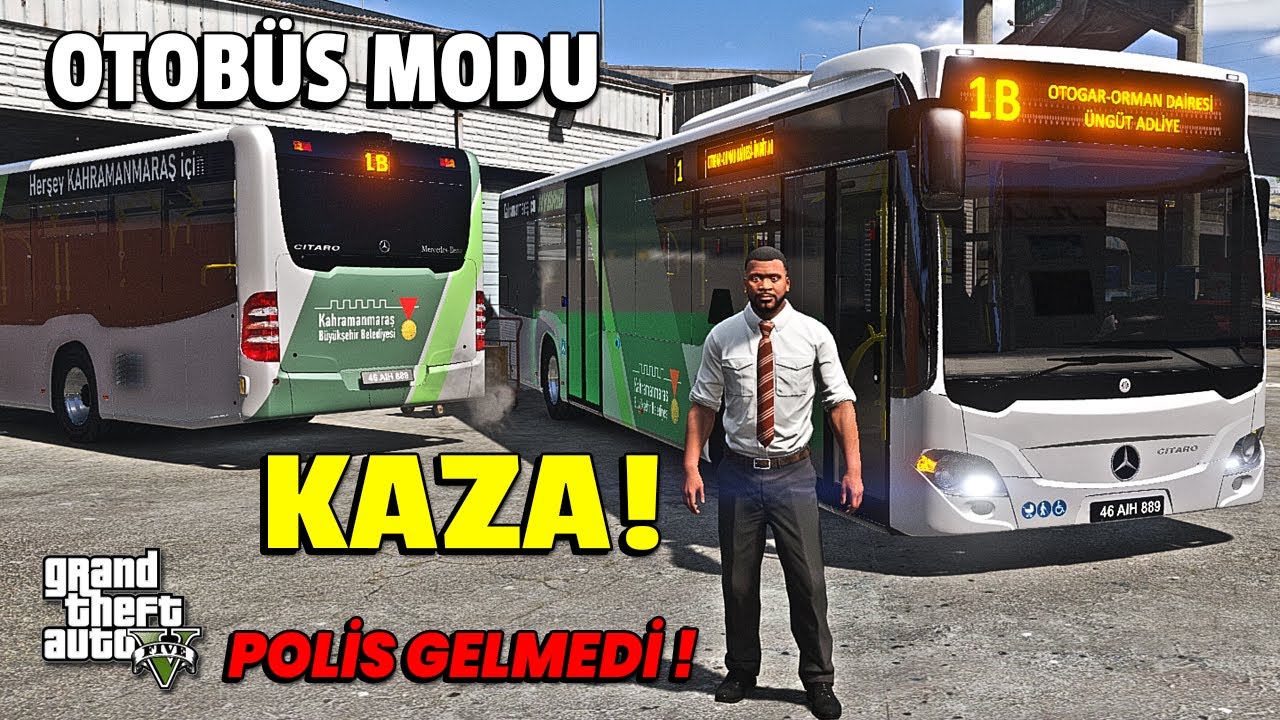 Franklin'in İlk Gününde Kaza! GTA 5 Otobüs Modu Efsane Anlar