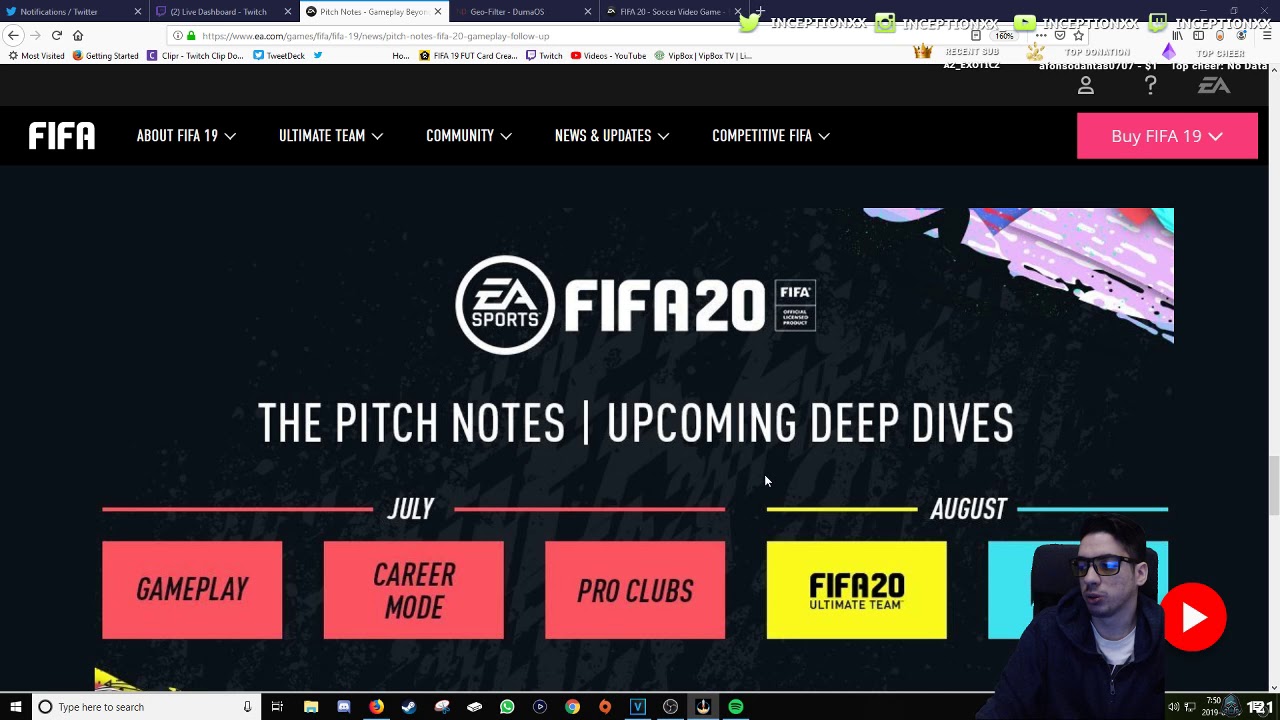 NEW UPDATED GAMEPLAY PITCH NOTES FOR FIFA 20 - MY THOUGHTS!