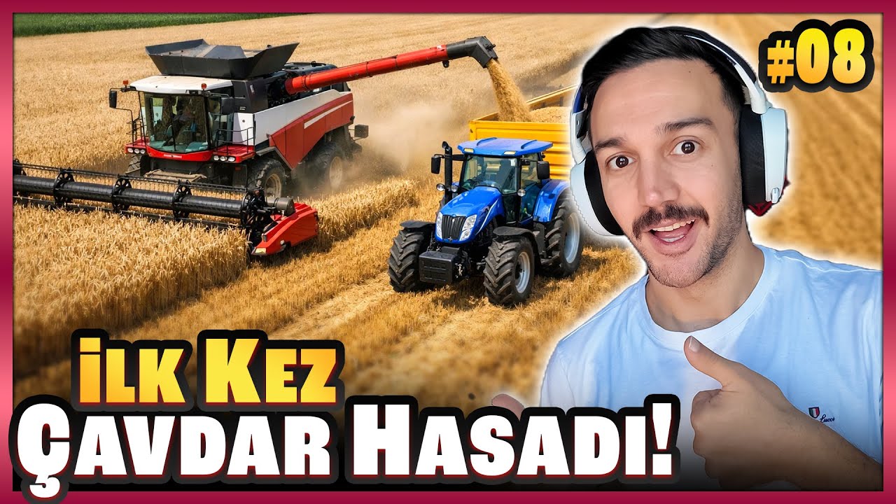 İLK KEZ ÇAVDAR HASADI YAPIYORUM 🌾 | FS25 Mega #08