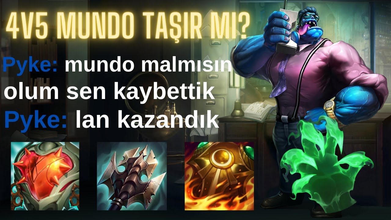 Mundo vs Trundle | AFK Varken Maç Kazanmak | Ölme ve Tek At!
