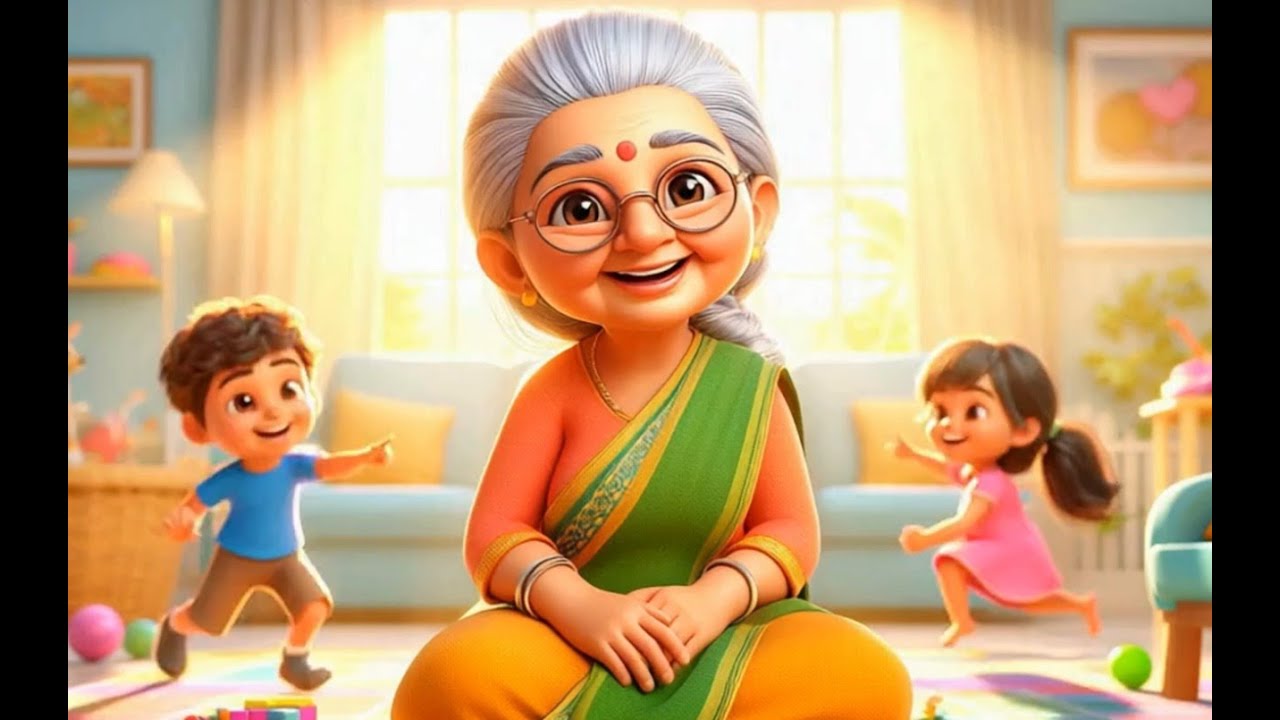 Naani Hamari Sabse Pyari | Hindi Kids Song | Grandmother Love Song for Children