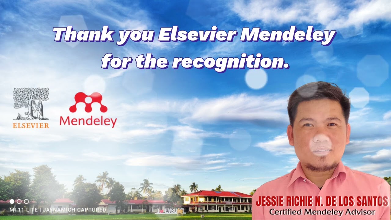 Certified Mendeley Advisor by Elsevier