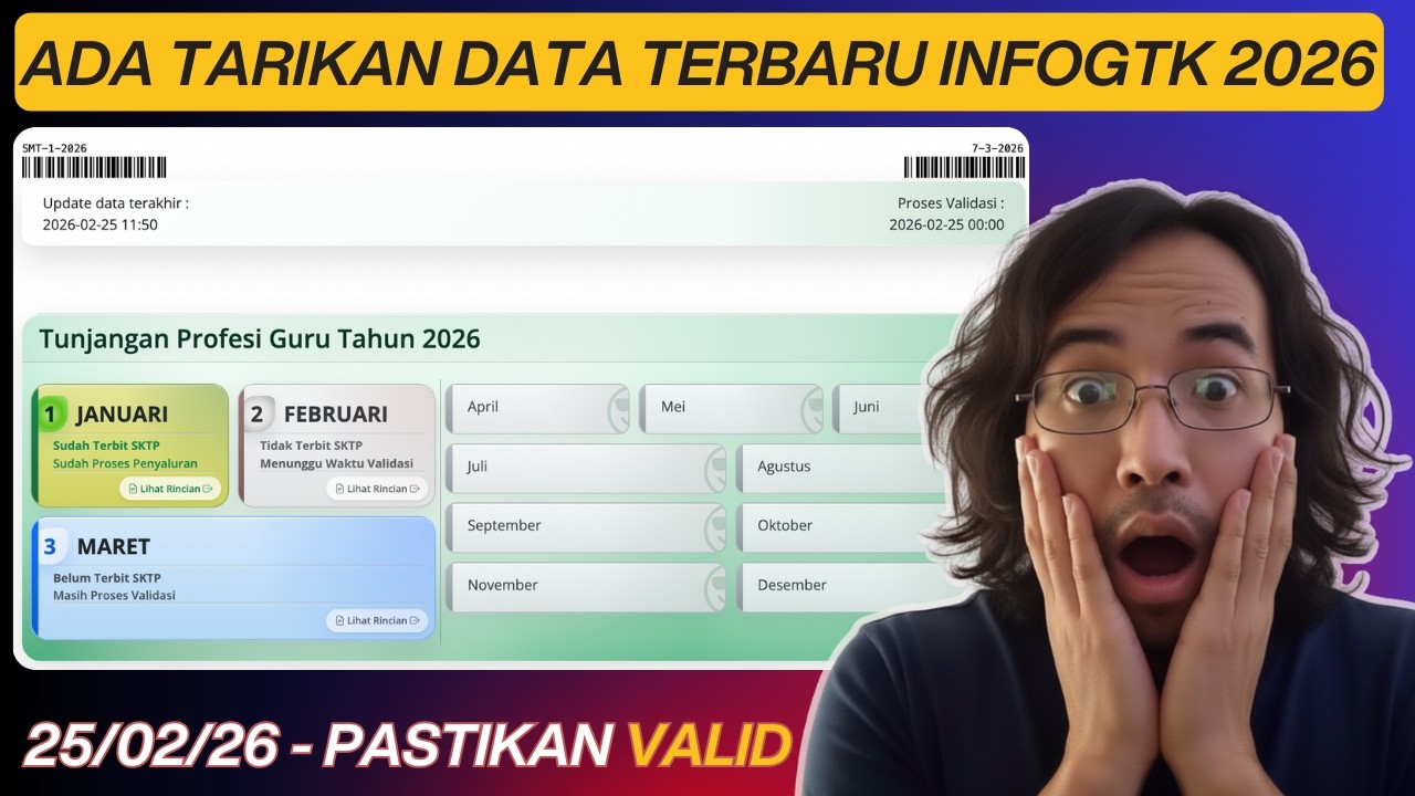 ADA TARIKAN DATA BARU INFOGTK 25 FEB 2026 TAPI MASIH BELUM VALID? CEK INFOGTK SEGERA