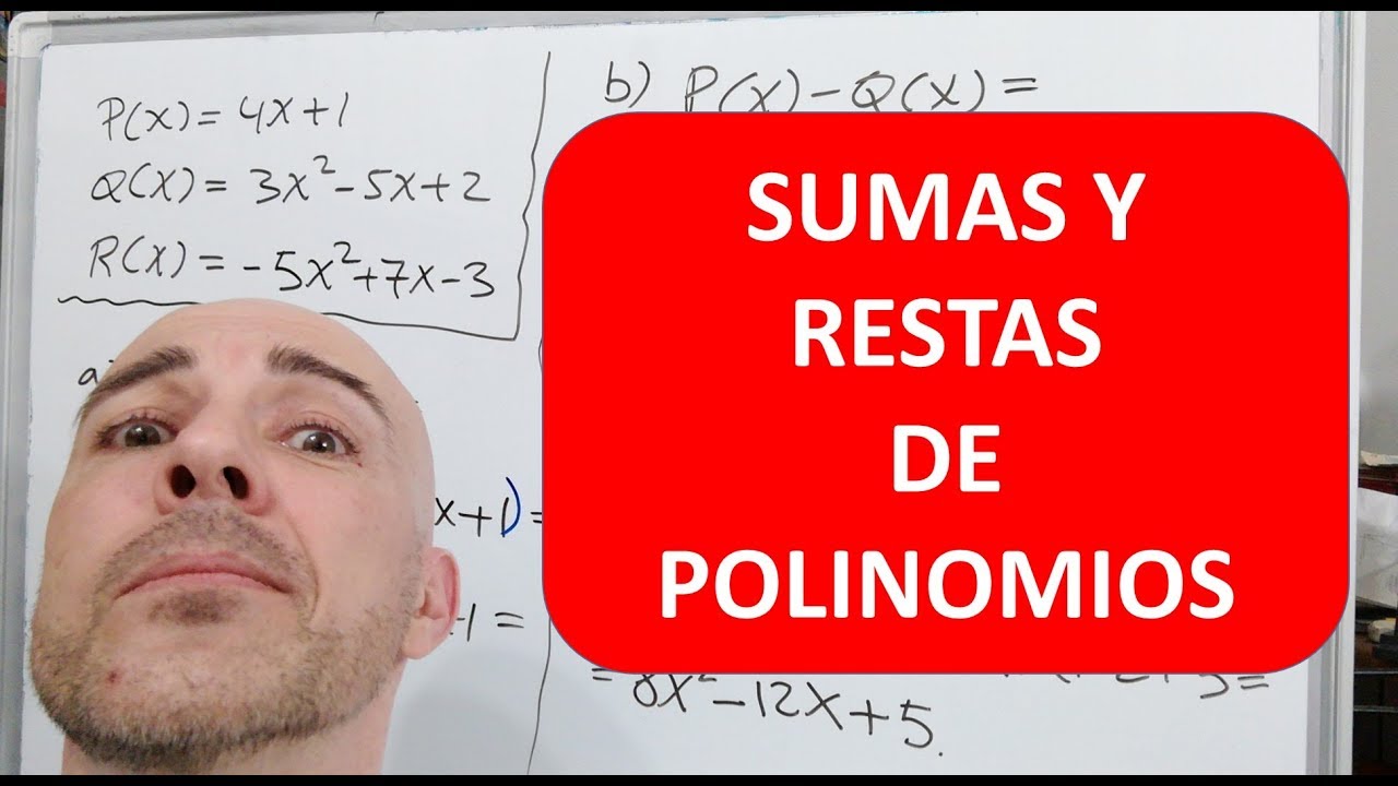 SUMAS Y RESTAS DE POLINOMIOS. EJERCICIOS