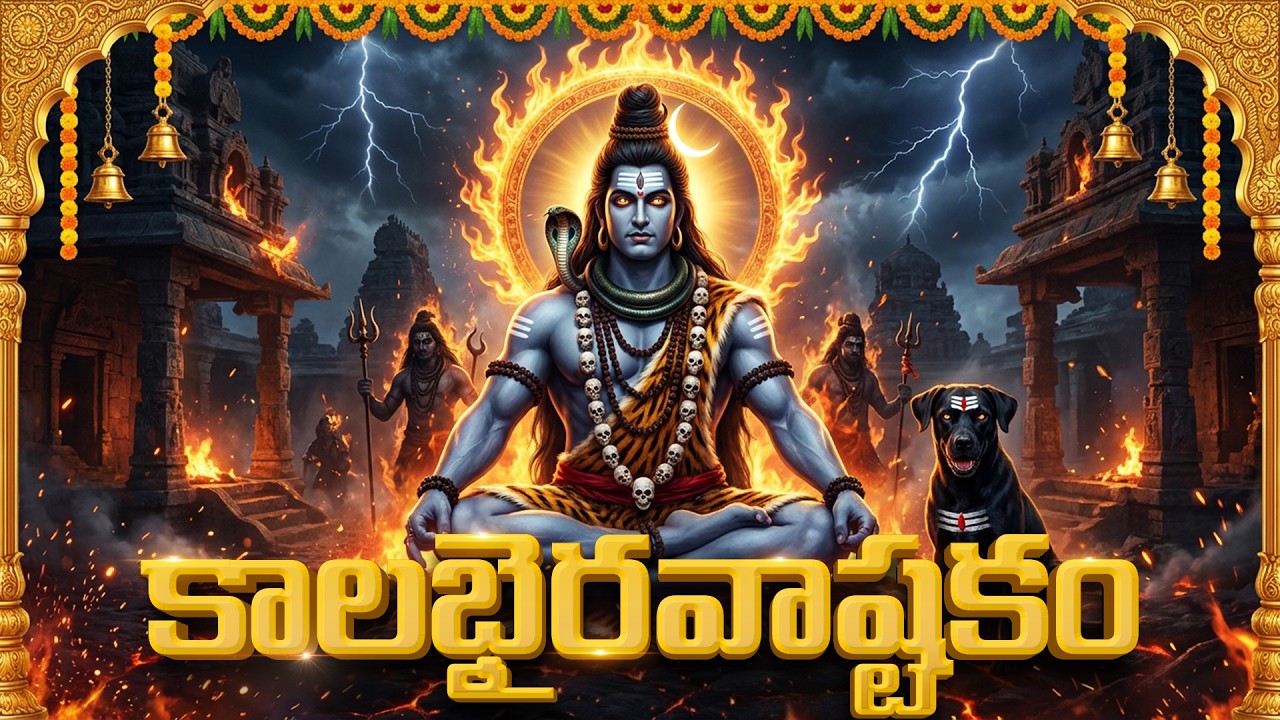 సోమవారం రోజు కాలభైరవ అష్టకం వింటే భయాలు తొలిగి అదృష్టం మొదలవుతుంది | Kalabhairava AshtakamTelugu