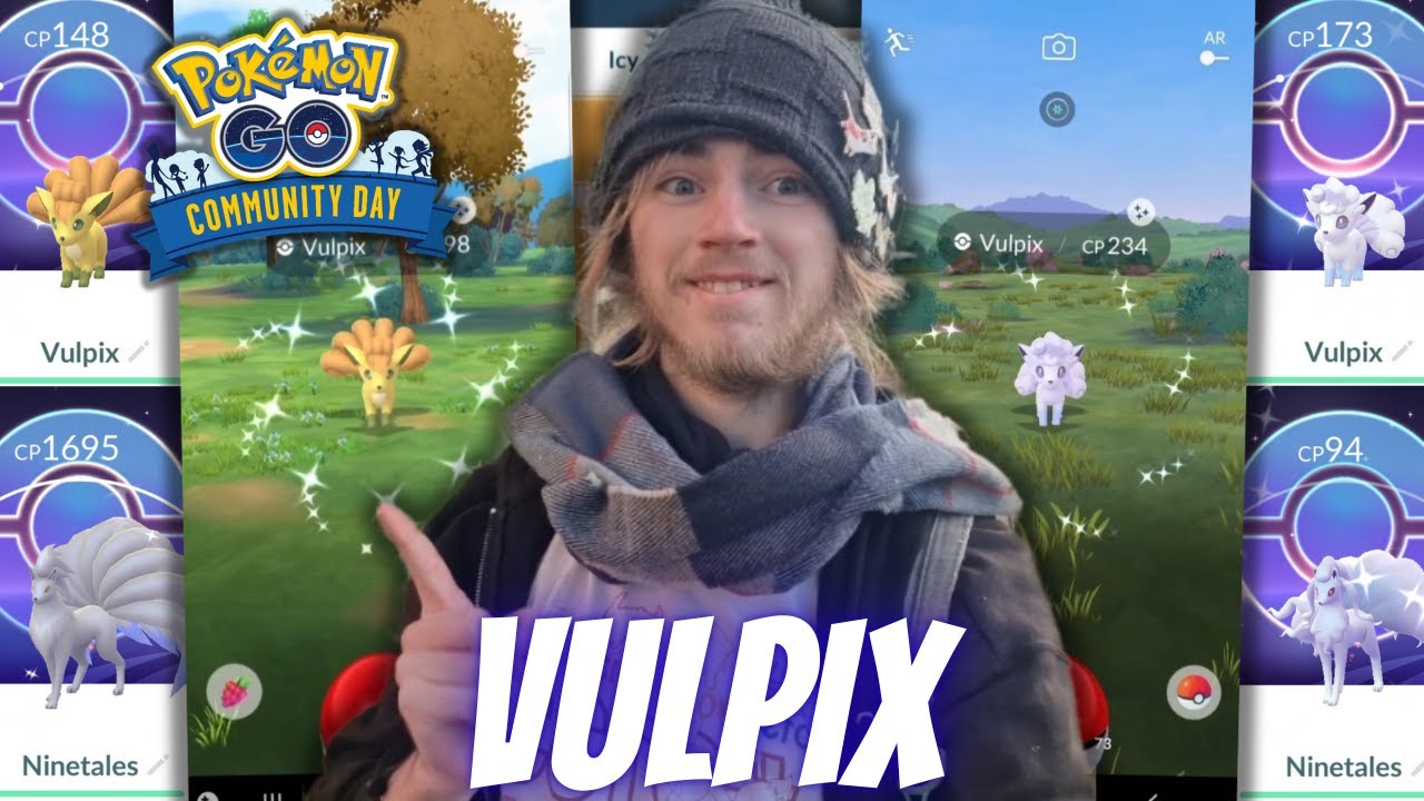 I Caught a SHNUNDO and 60+ Shinies on  *VULPIX COMMUNITY DAY*! Background Shiny Hunt! - Pokémon GO