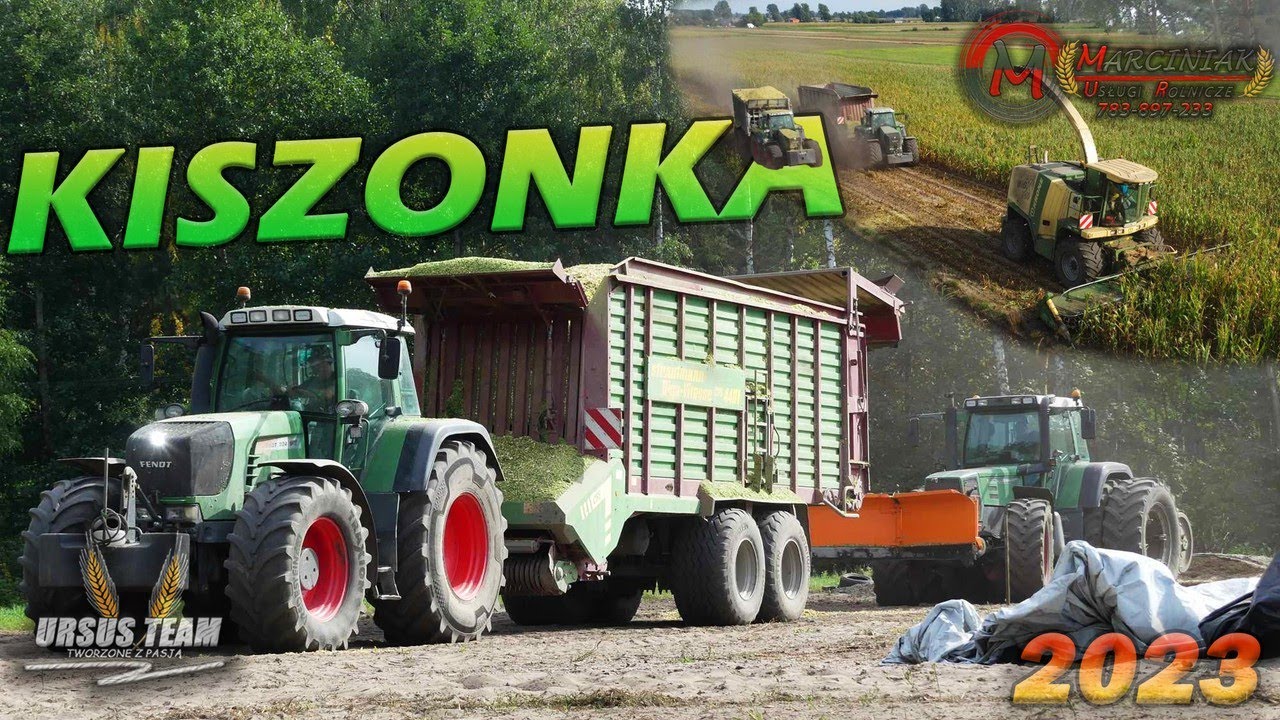 🌽Kiszonka z kukurydzy 2023 🌽 Ur. Marciniak 🌽 3x Fendt ✮ Krone ✮ strautmann 🌽