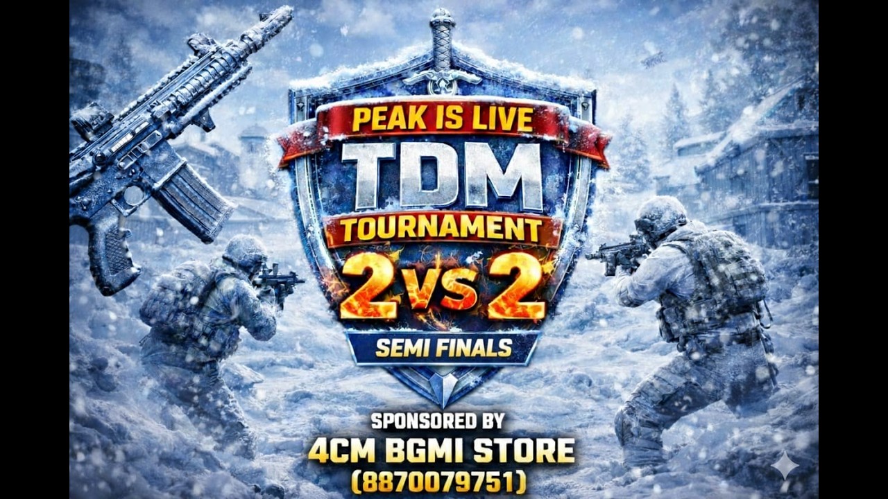 GRAND 2K TDM TOURNAMENT SPONSORED BY 4 CM STORE #peak