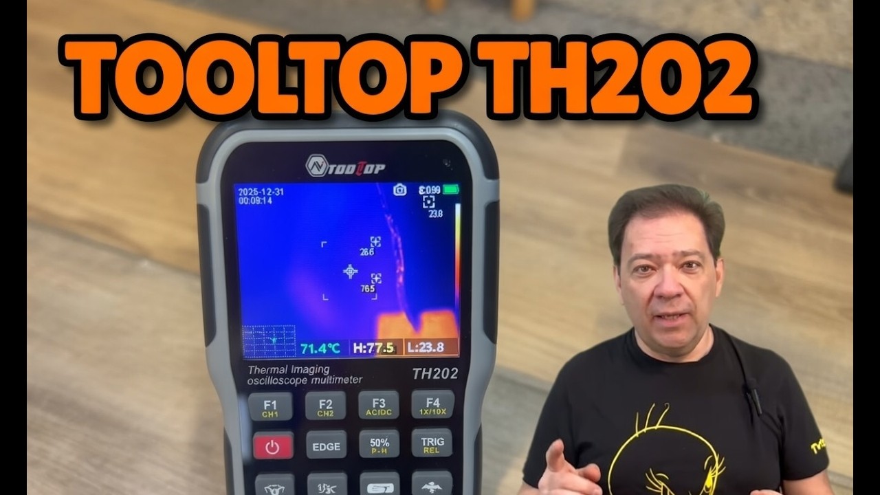 TOOLTOP TH202 Teszt: 4 az 1-ben Olcsó Csoda? Hőkamera + Oszcilloszkóp + Multiméter + Jelgenerátor!