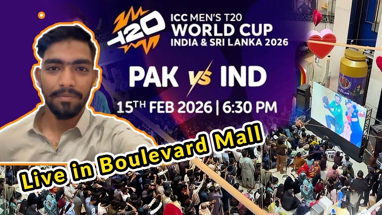 Pak vs India🏏 T20 World Cup Match Live In Boulevard Mall😂 - WR Bros Vlogs