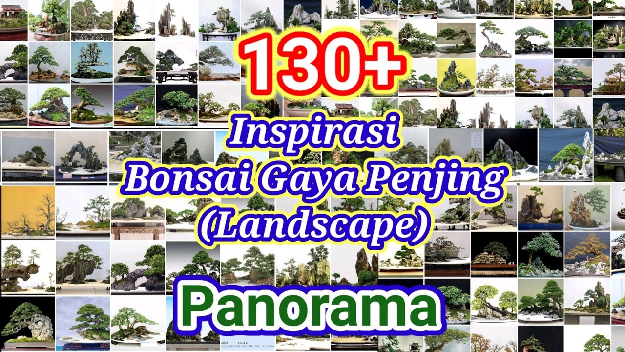 Inspirasi Bonsai gaya Penjing/Landscape (Panorama)