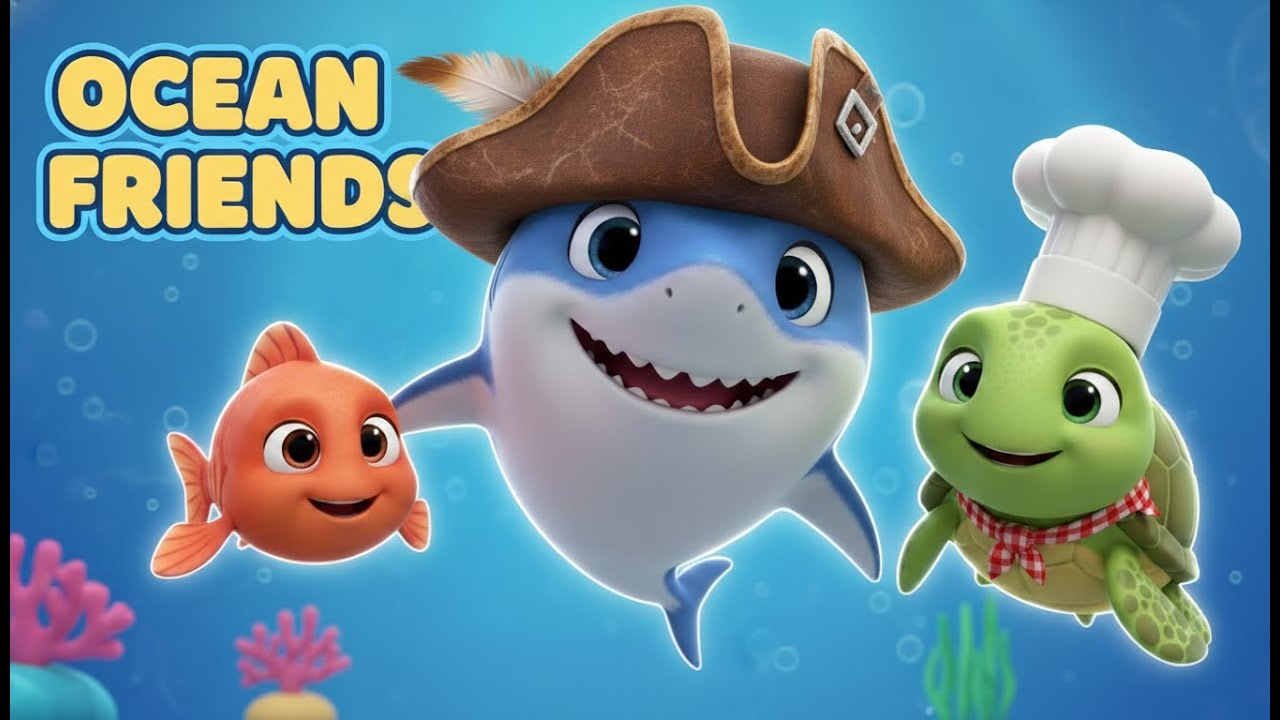 Baby Shark Do LA DO | New Version| Friendship Song | Ep 03 3D KIds Nursery Rhymes |@WigglyWorld32
