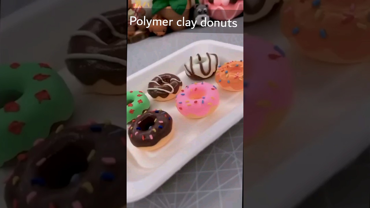 how to use polymer clay?#art #polymerclay #shorts #donuts