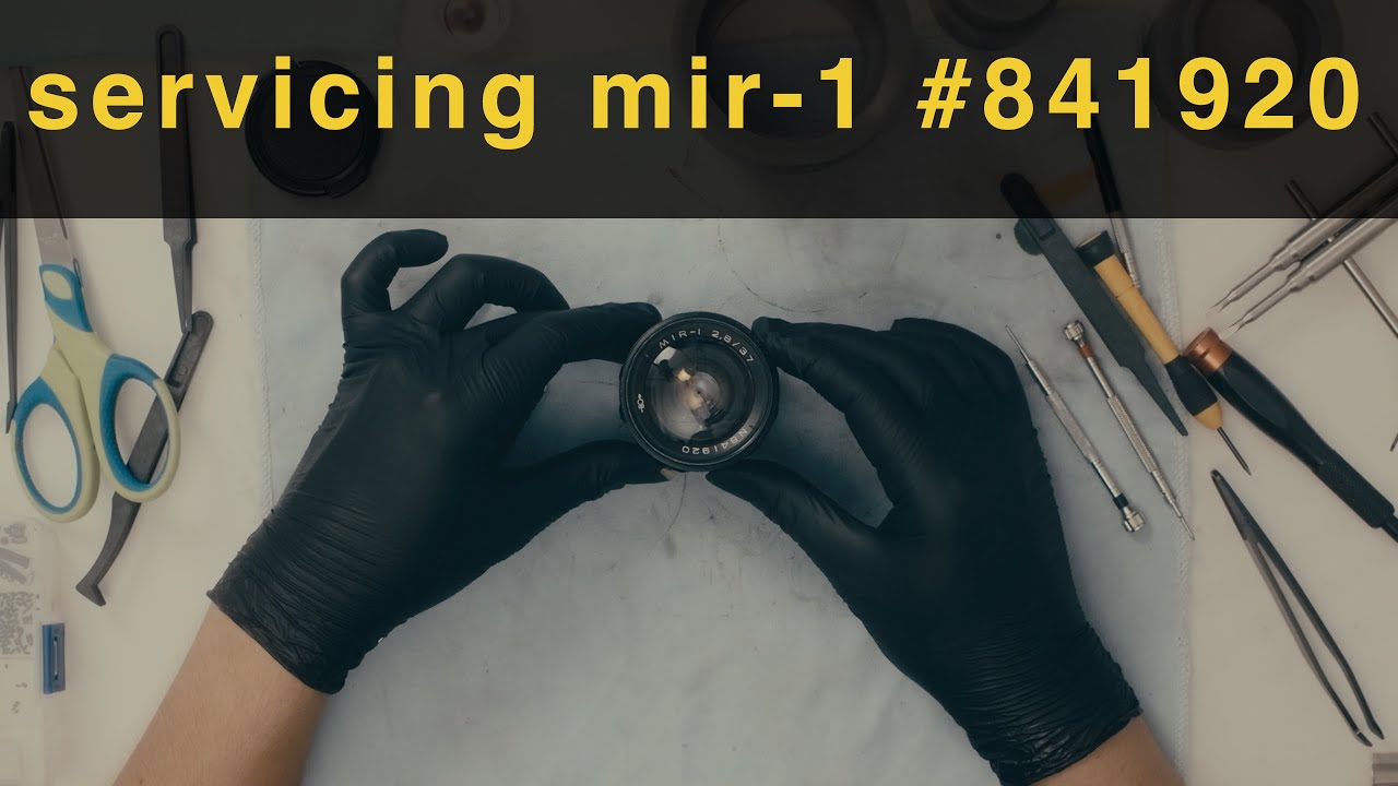 Mir-1 37mm f2.8 841920 disassembling, cleaning, relubricating
