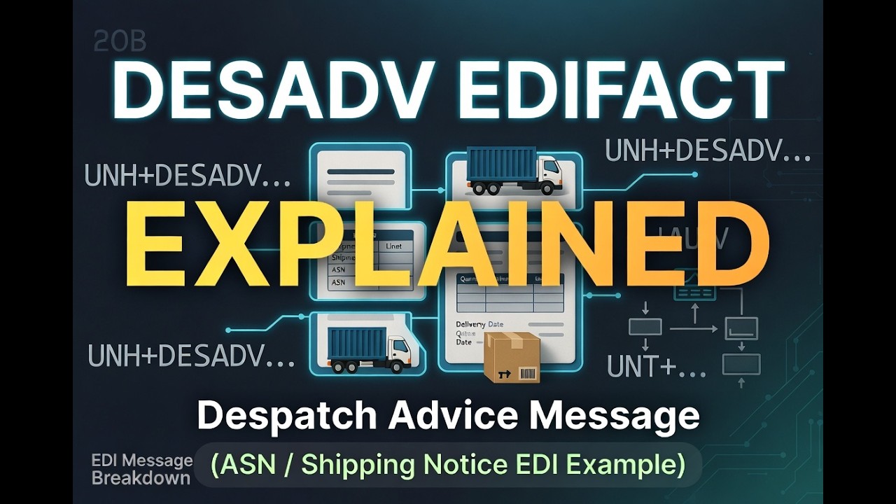 EDIFACT DESADV Message Explained (ASN / Shipping Notice EDI Example)