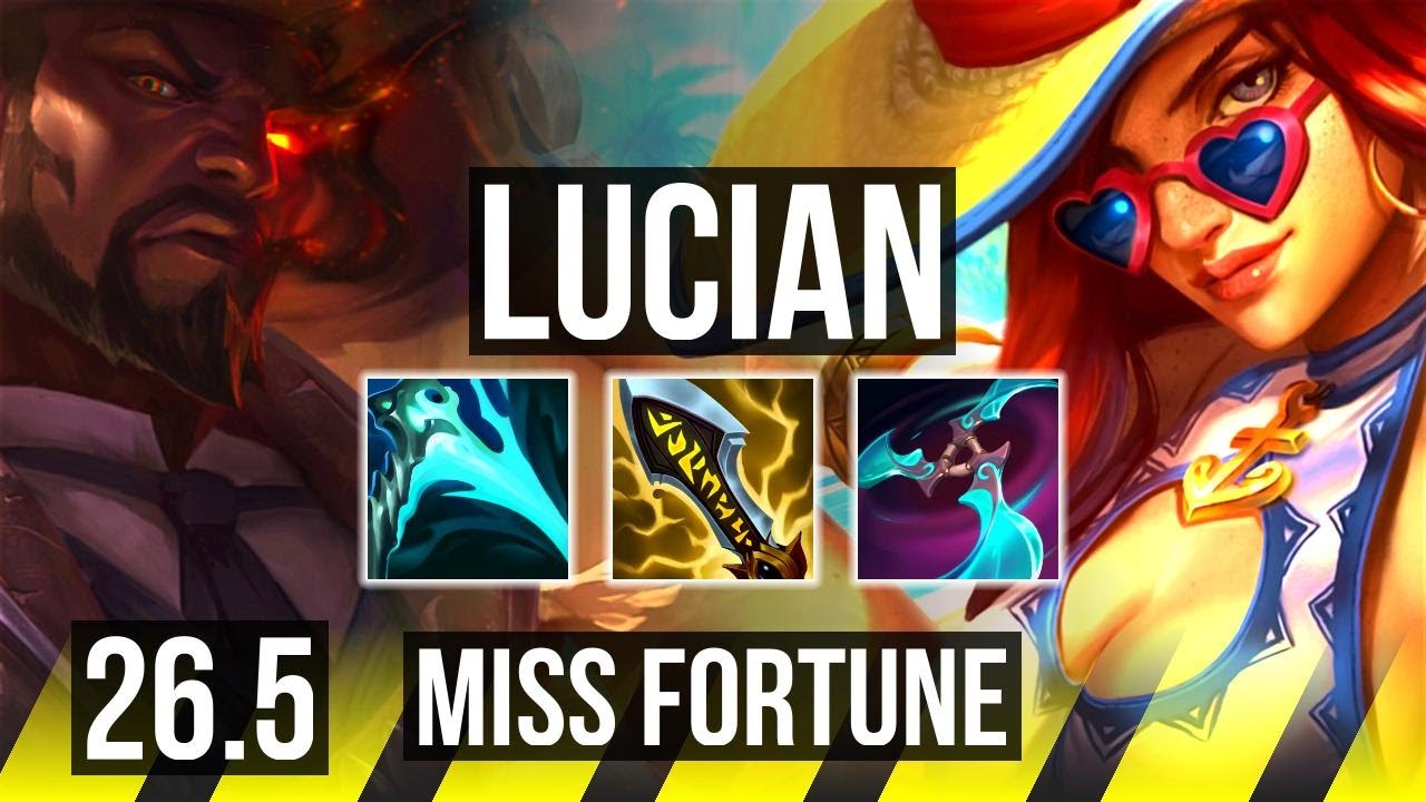 LUCIAN & Yuumi vs MISS FORTUNE & Sona (ADC) | 108K damage | KR Diamond | 26.5