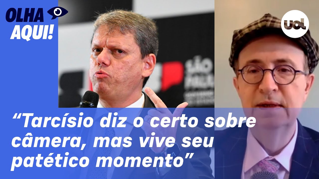 Reinaldo: Tarcísio diz o certo sobre câmera corporal, mas vive seu patético momento