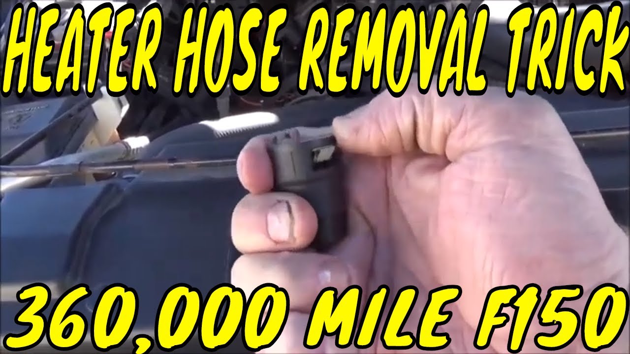 UNDER THE HOOD OF MY 360,000 MILE 2002 FORD F150 / HEATER HOSE TIPS AND TRICKS!!