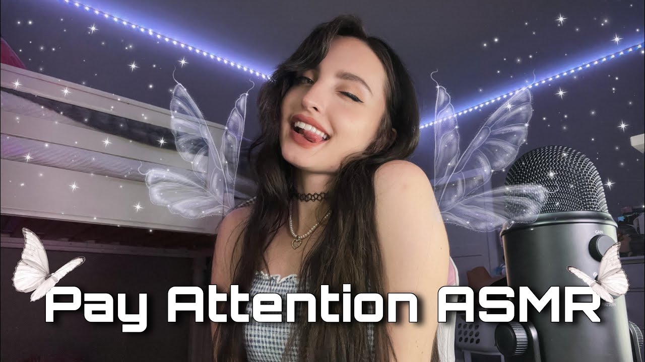 Give Me Your Attention ASMR | FOCUS, Pay Attention, Hand & Mouth Sounds, Personal Tingly Triggers 🤍