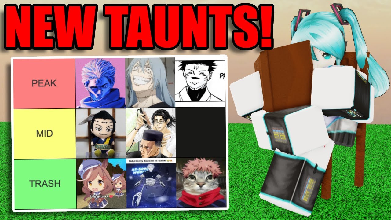 JJS TAUNTS TIER LIST !!! | JJS UPDATE