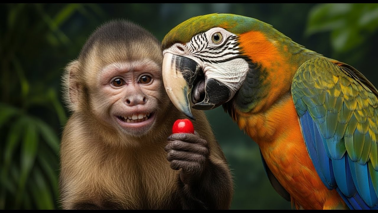 Cutest & Funniest Parrot and Monkey Videos That Will Make You Laugh