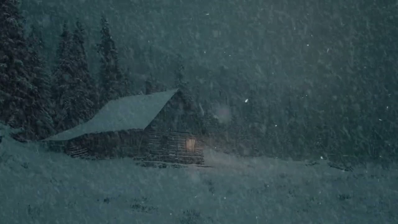 Calming Wind and Snowstorm Sounds for Sleep | Winter Storm, Blizzard | Frosty Wind Ambience