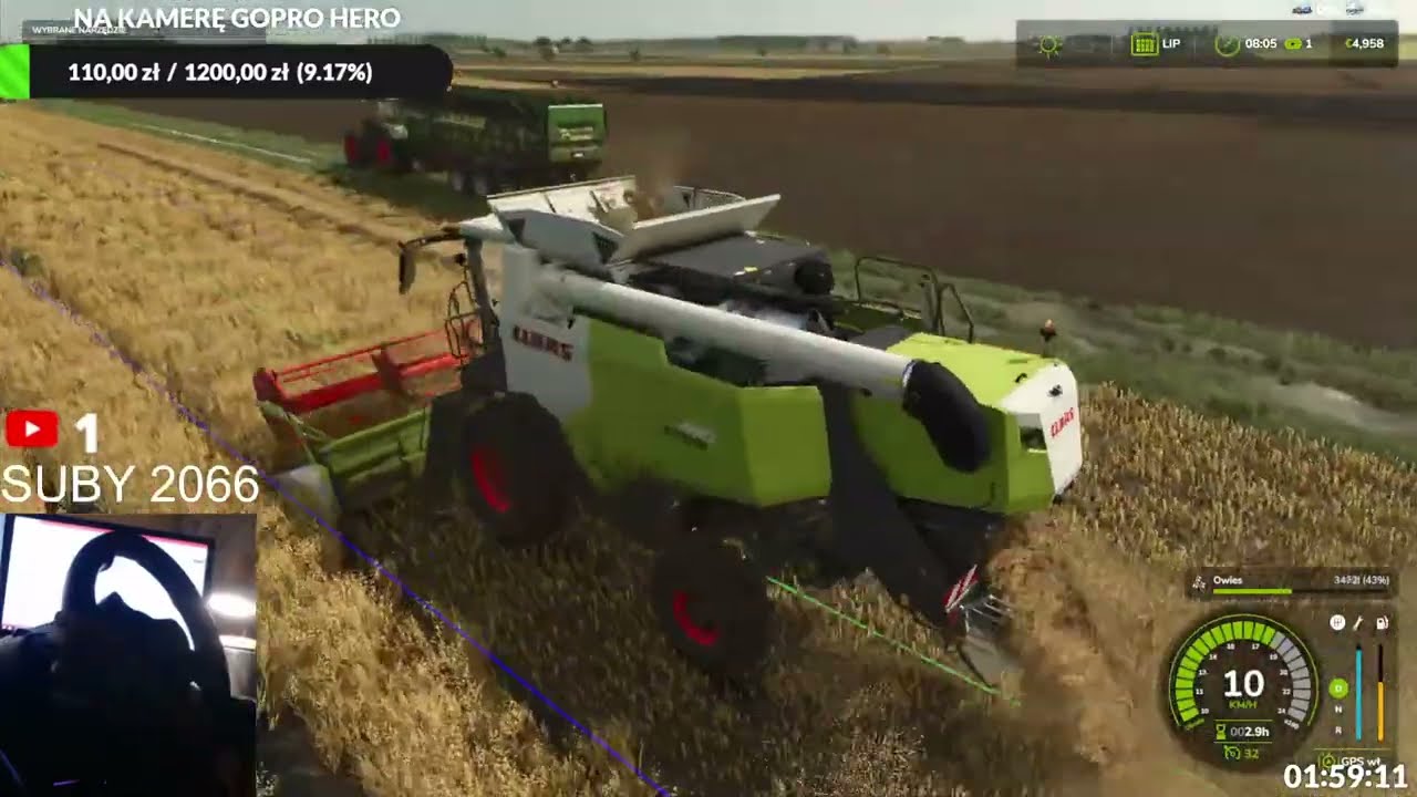 248🔴FARMING SIMULATOR 25🔴HEKTARY KUPIONE, ZBOŻE SKOSZONE🔴SZPAKOWO🔴LIVE🔴NA ŻYWO🔴