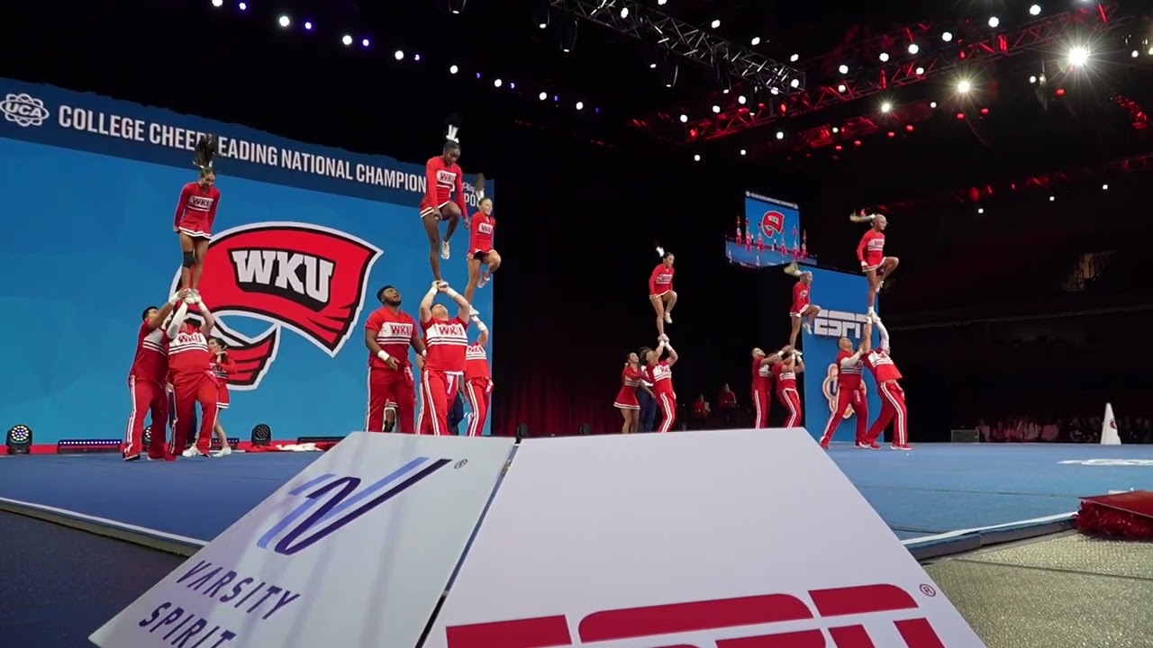 Western Kentucky University Cheer CO-ED Rock Nationals in Semi