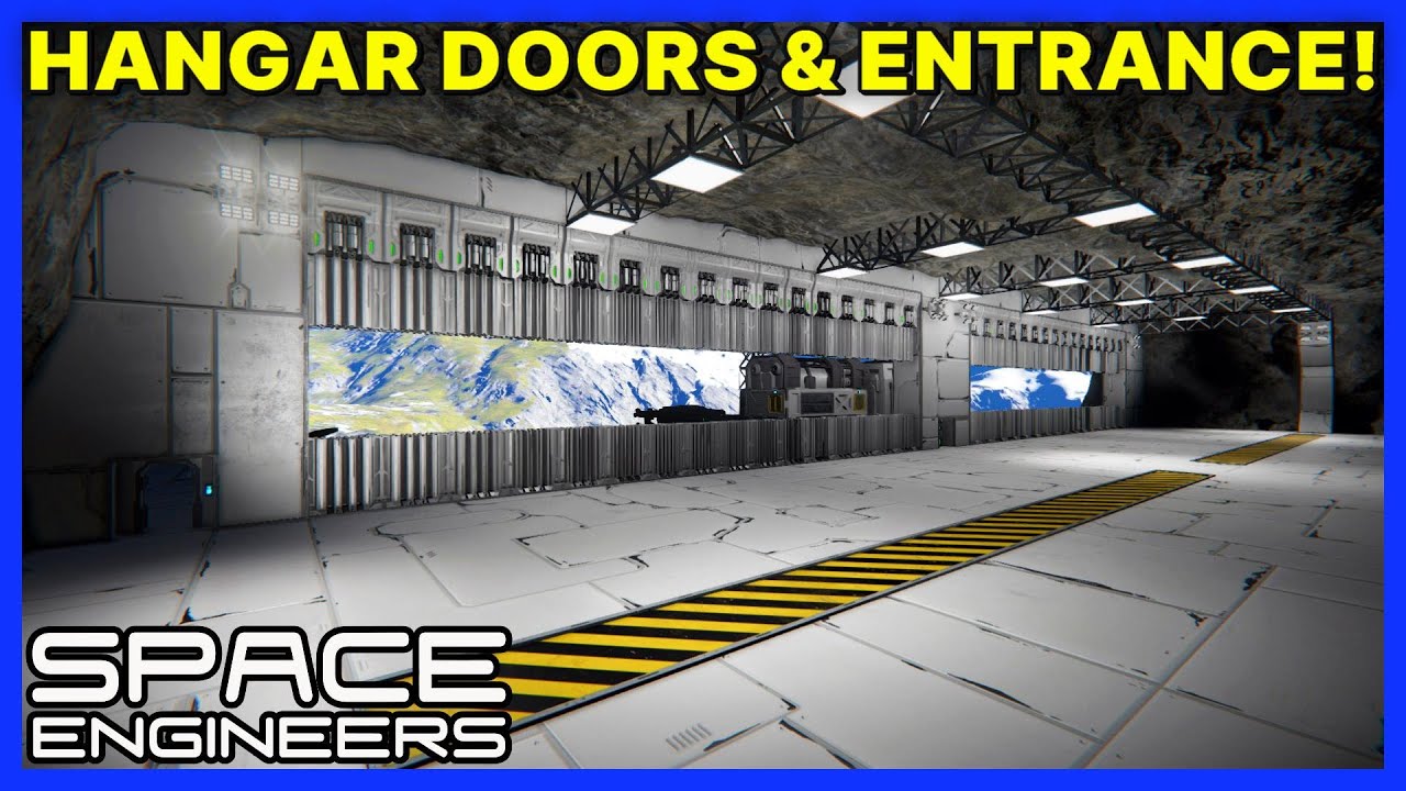 Строим ДВЕРИ И ВХОД В АНГАРА! — Игровой процесс Vanilla SPACE ENGINEERS — Выживание — Эпизод 5