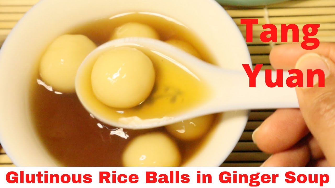Tang Yuan/Glutinous Rice Balls in Sweet Ginger Soup for Chinese New Year/Chinese Dessert