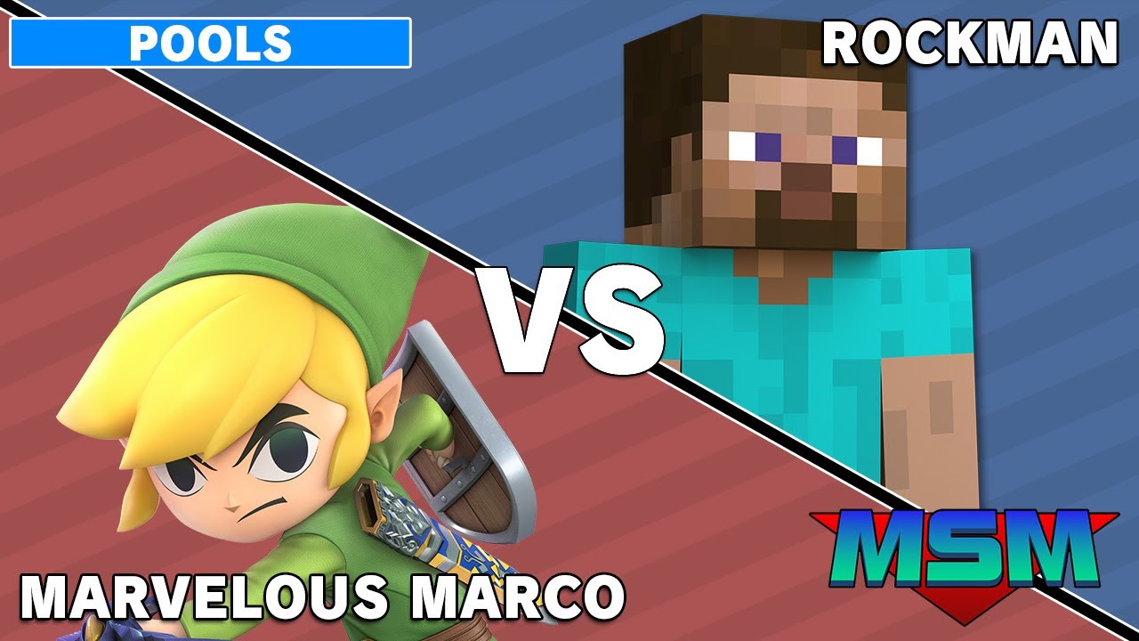 Offline MSM 235 - W8 | Marvelous Marco (Toon Link) VS RVNT | RockMan (MegaMan/Steve) Wave 2 Pools