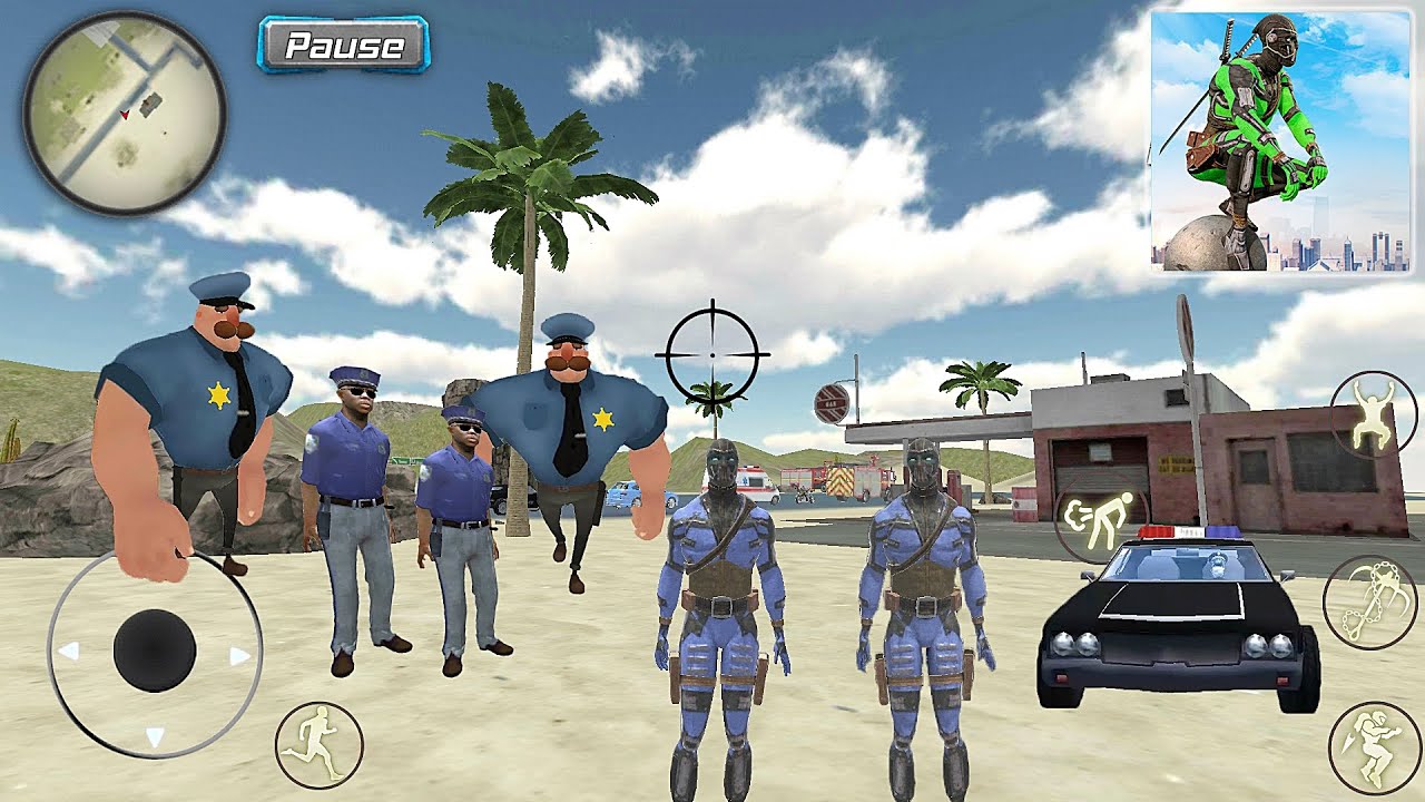 Green Rope Hero: Vegas City #3 Explore the Map - New Update